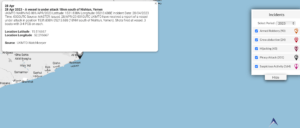 Read more about the article 28 Apr 2023 – A vessel is under attack 18nm south of Nishtun, Yemen