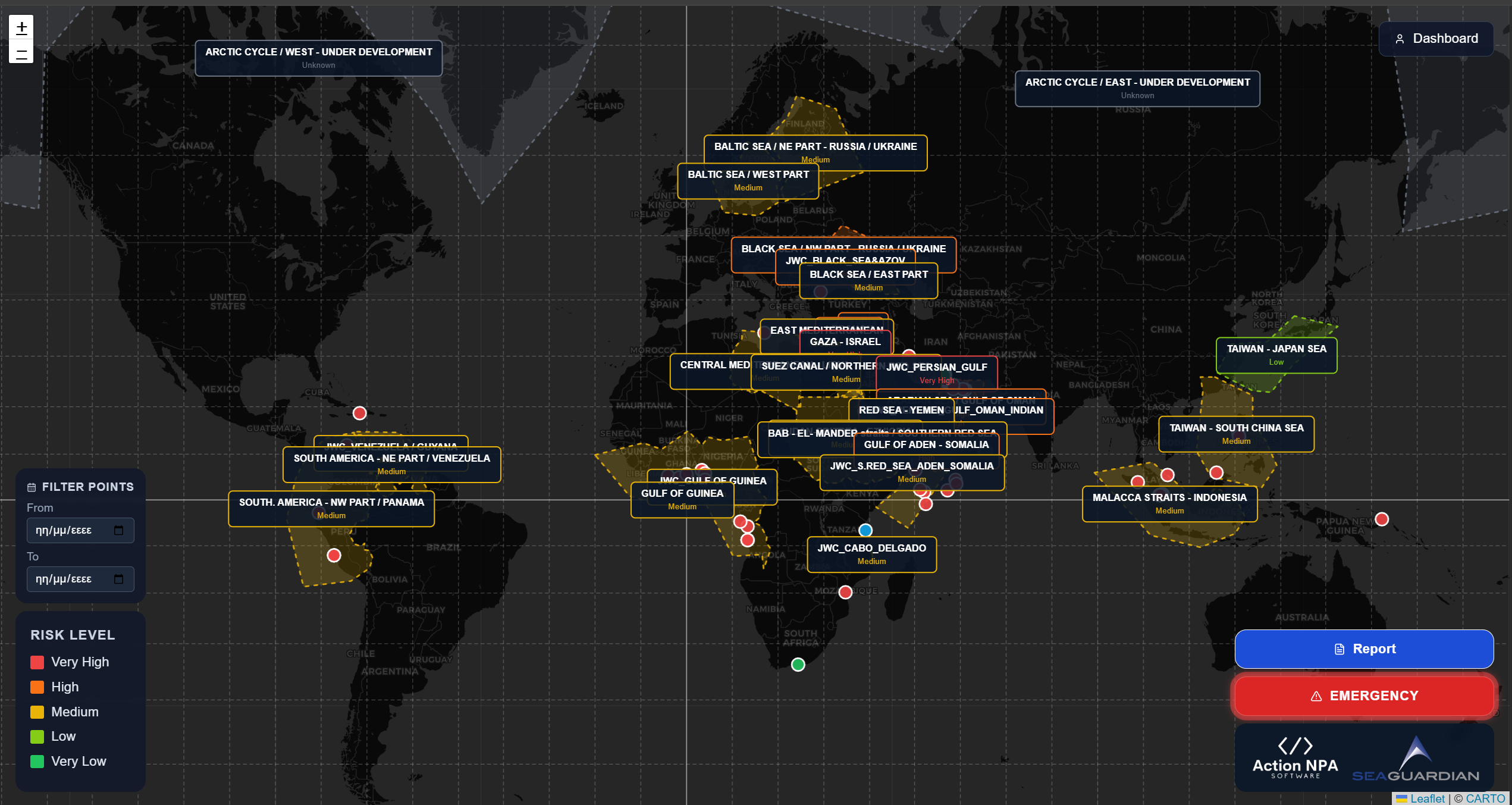 Maritime Threat Intelligence Dashboard